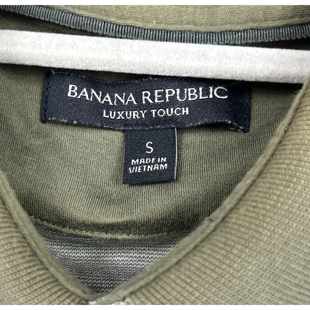 Banana Republic‎ Mens Small Green Three Button Polo